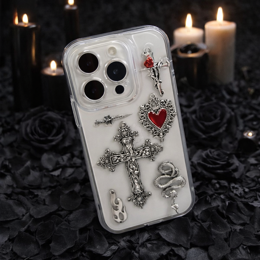 Chrome Cross 3D iPhone Case