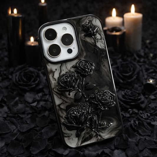 Black Roses 3D iPhone Case